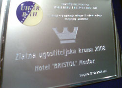 Zlatna ugostiteljska kruna Hotel Bristol Mostar